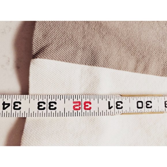 Saks Fifth Avenue sheath dress‎ size 4 cotton denim color block cream tan - Picture 9 of 14